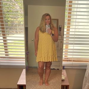 Target Wild Fable Yellow Floral Print Dress
